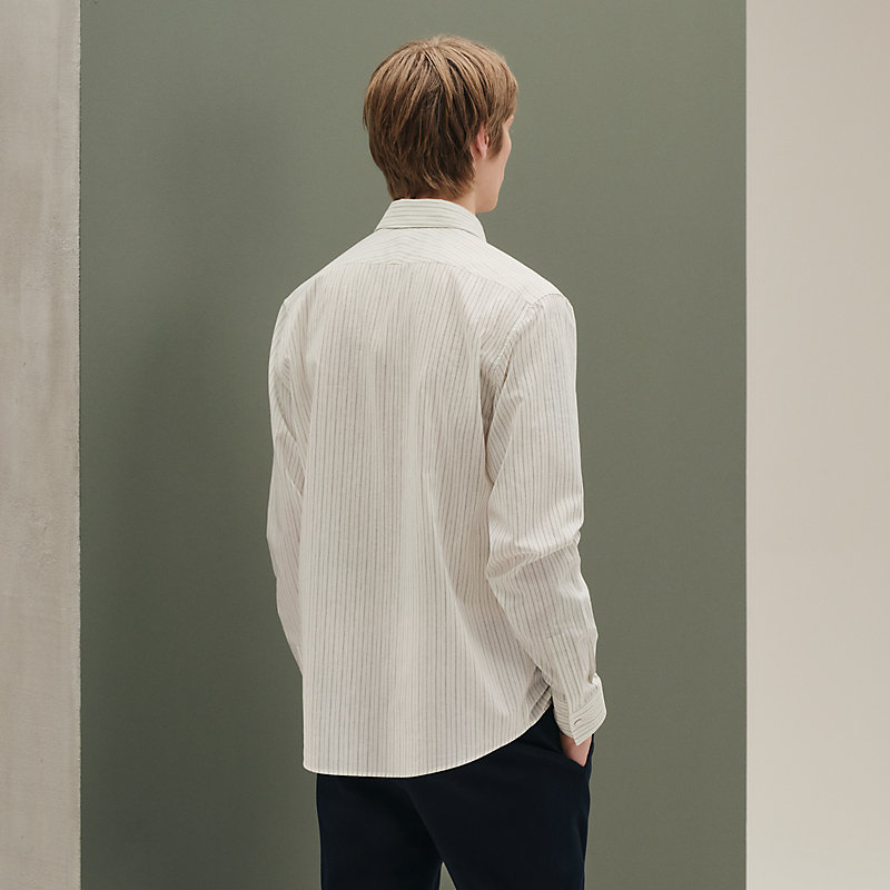 ルイカラー・シャツ - グリーン - 45 | Hermès - エルメス-公式サイト