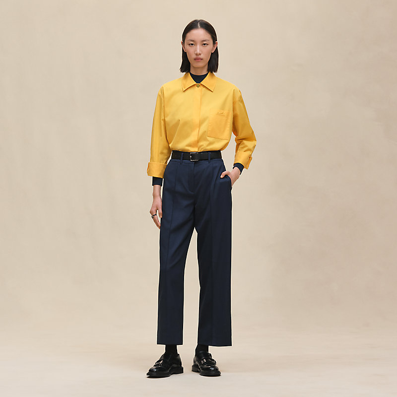 ルーズフィットシャツ - イエロー | Hermès - エルメス-公式サイト