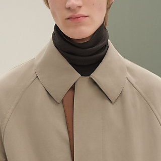 レインコート スエードサージ・テクニック - グリーン - 60 | Hermès