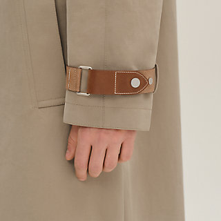 レインコート スエードサージ・テクニック - グリーン - 60 | Hermès