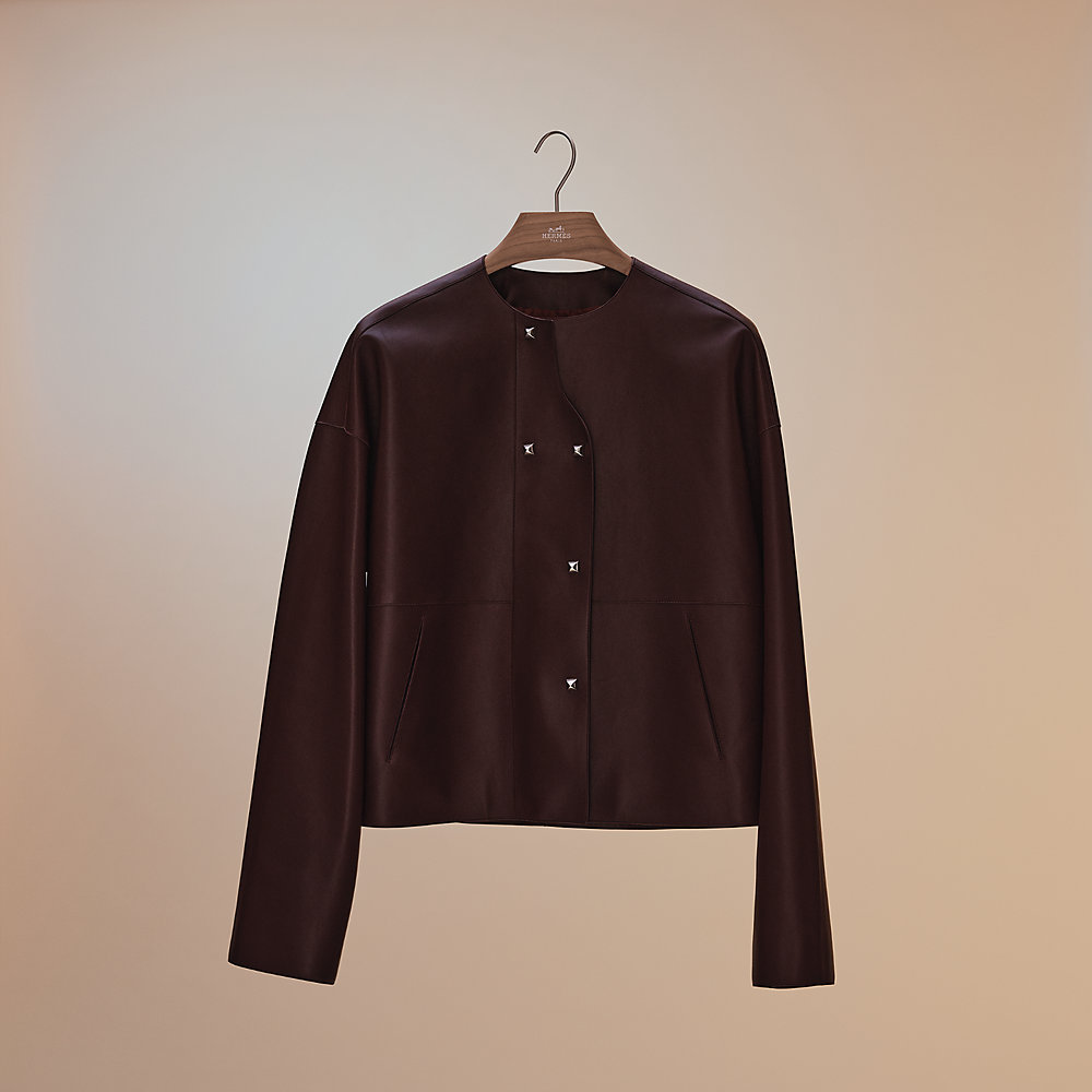 レザーショートジャケット 《メドール》ディテール | Hermès 