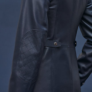レザーショートトレンチコート | Hermès - エルメス-公式サイト