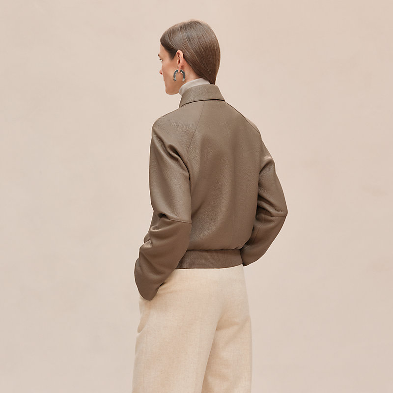 レザーショートブルゾン | Hermès - エルメス-公式サイト