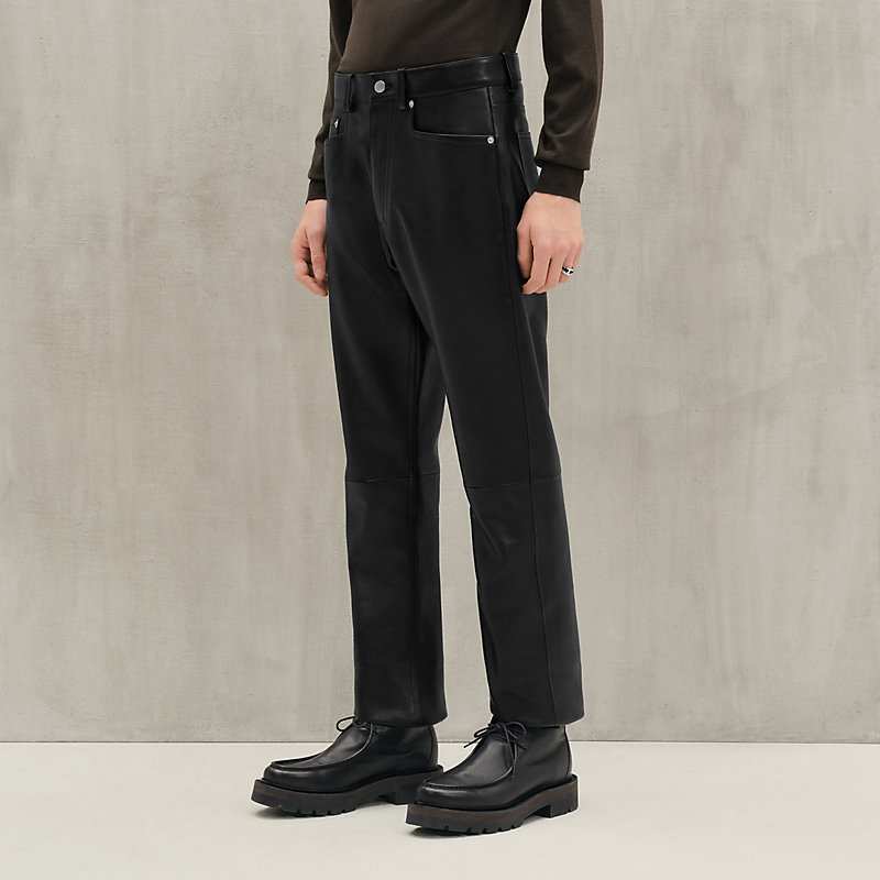 レザーパンツ カーフ - グレー - 52 | Hermès - エルメス-公式サイト