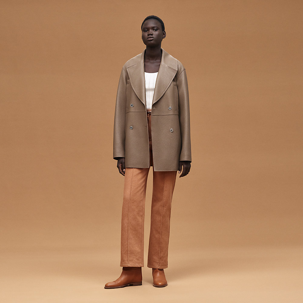 レザーピーコート | Hermès - エルメス-公式サイト