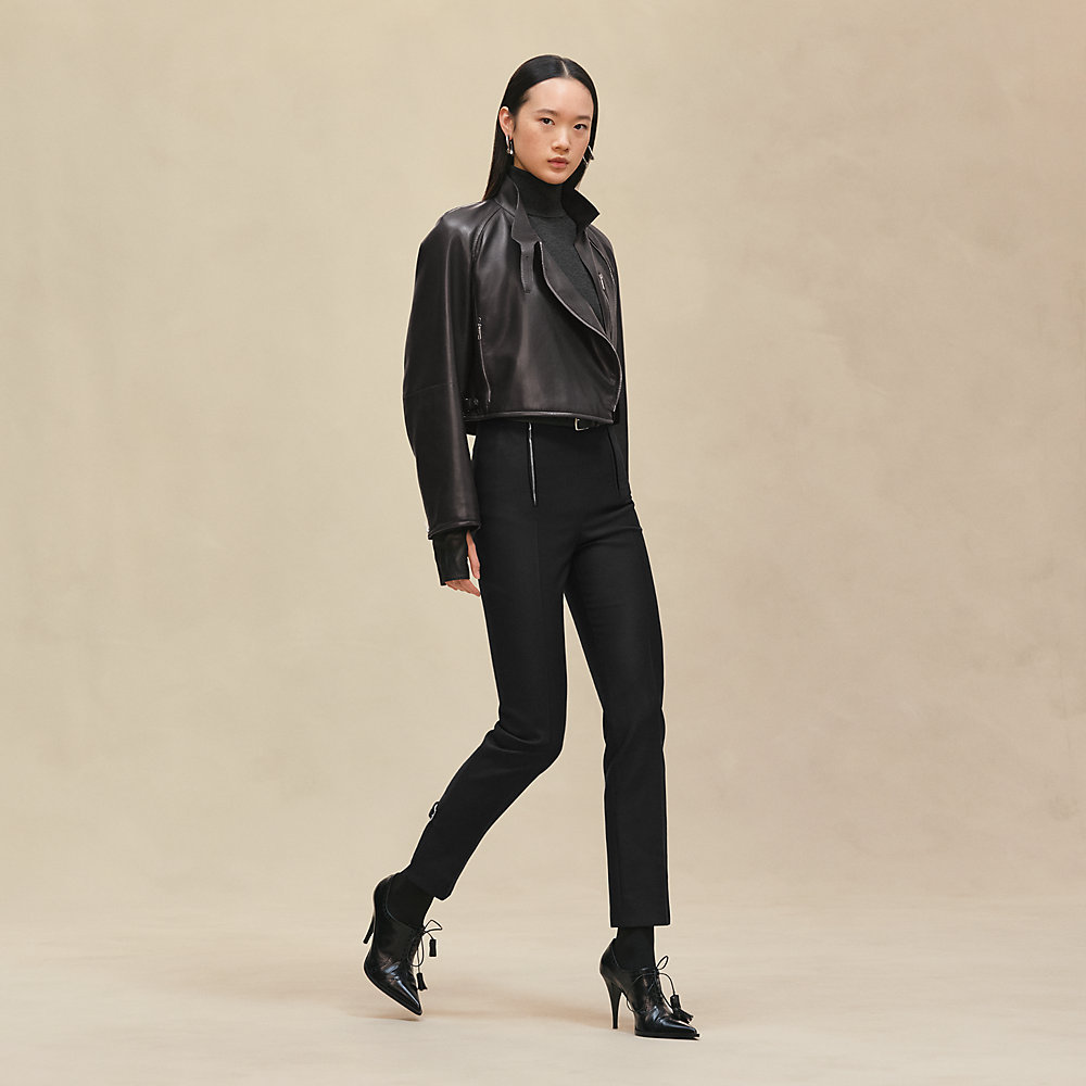 レザーブルゾン - グレー | Hermès - エルメス-公式サイト