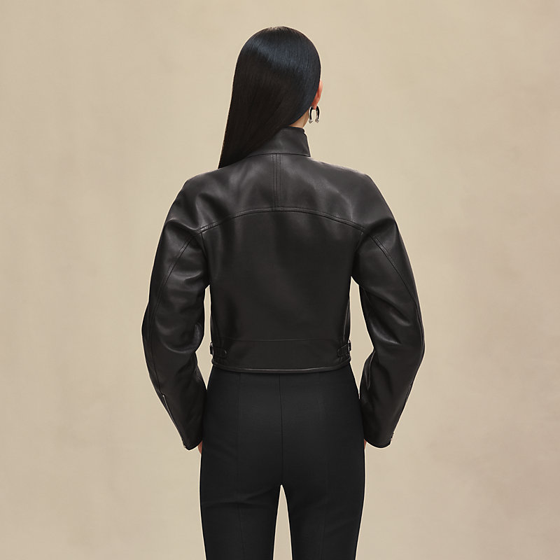 レザーブルゾン - グレー | Hermès - エルメス-公式サイト