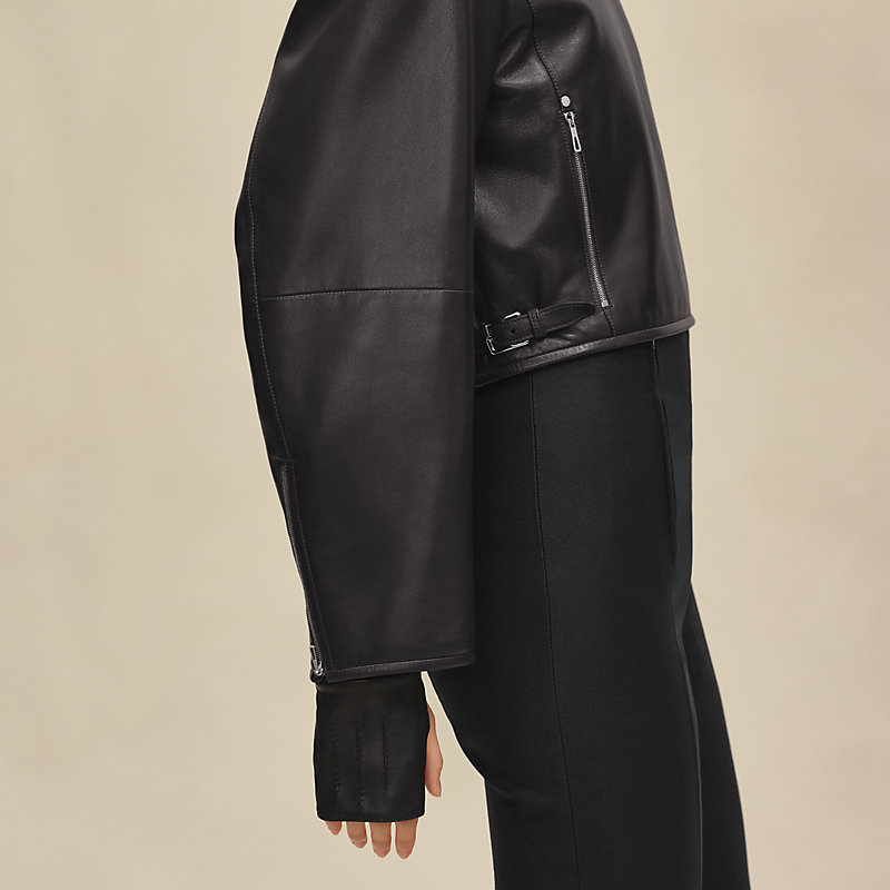 レザーブルゾン - グレー | Hermès - エルメス-公式サイト