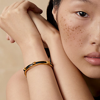 ブレスレット 《アテナ》 - ブラック | Hermès - エルメス-公式サイト