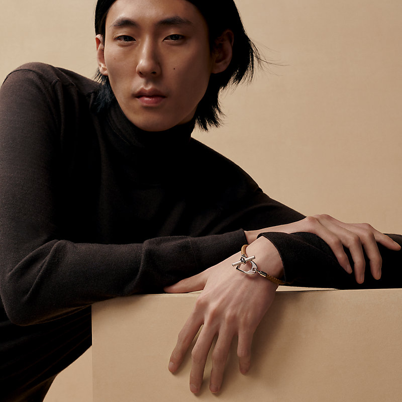 レザーブレスレット 《エトリエ》 - ベージュ | Hermès - エルメス