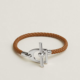 【未使用に近い】HERMES レザーブレスレット　エトリエH レザーブレスレット 《エトリエ》 - ベージュ | Hermès - エルメス