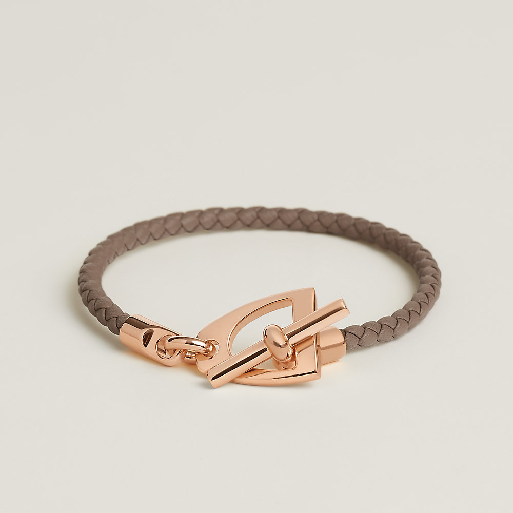 レザーブレスレット 《エトリエ》 - ベージュ | Hermès - エルメス