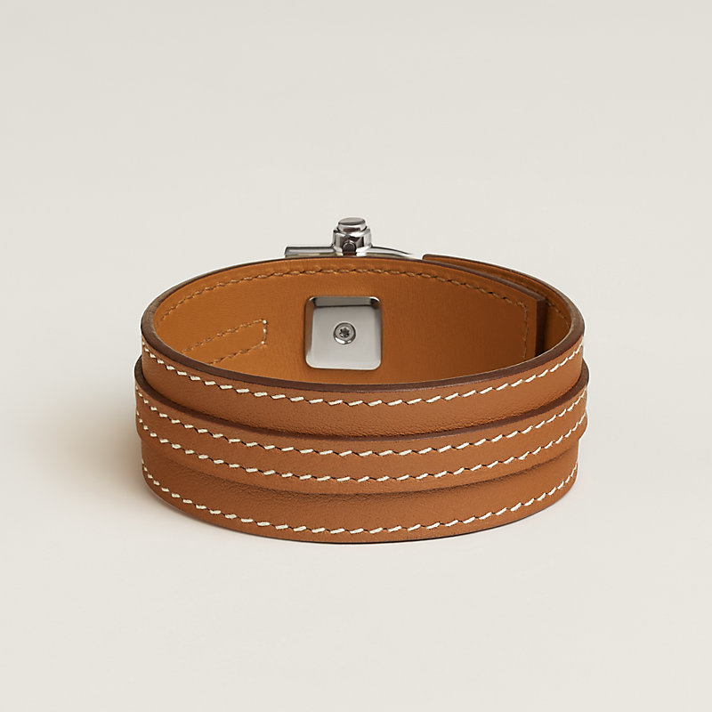 レザーブレスレット 《エトリエ》 - ベージュ | Hermès