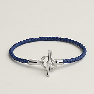 【最終値下げ】Hermes ブレスレット レザー ブルー レザーブレスレット 《グレナン》 - ブルー | Hermès - エルメス