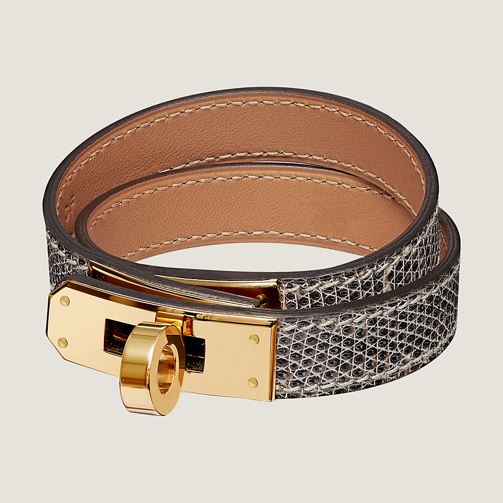 レザーブレスレット 《ケリー》 ドゥブルトゥール | Hermès