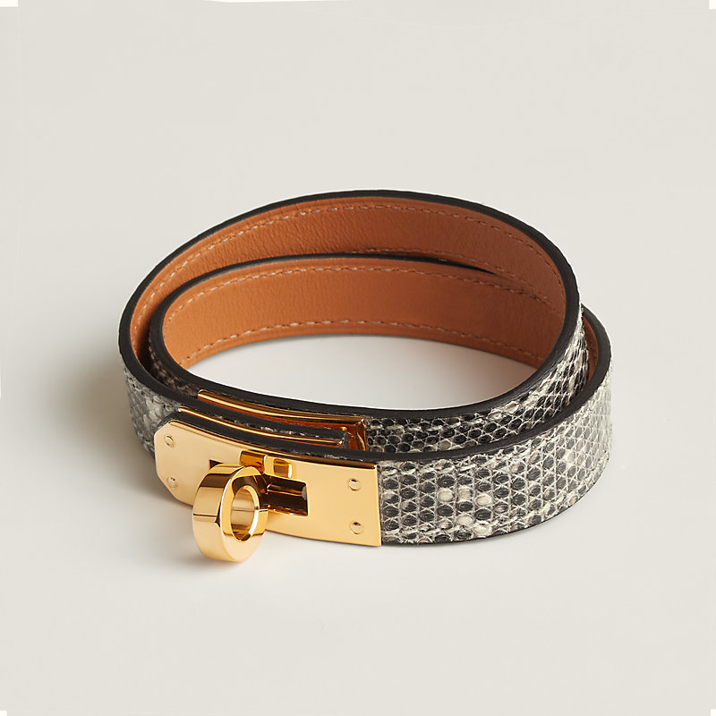 レザーブレスレット 《ケリー》 ドゥブルトゥール | Hermès