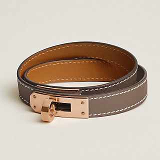 HERMESレザーブレスレット ケリードゥブルトゥール レザーブレスレット 《ケリー》 ドゥブルトゥール | Hermès - エルメス