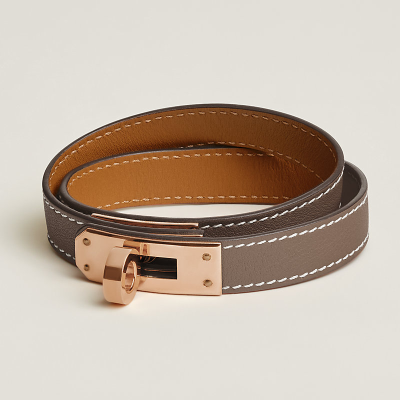 レザーブレスレット 《ケリー》 ドゥブルトゥール | Hermès - エルメス