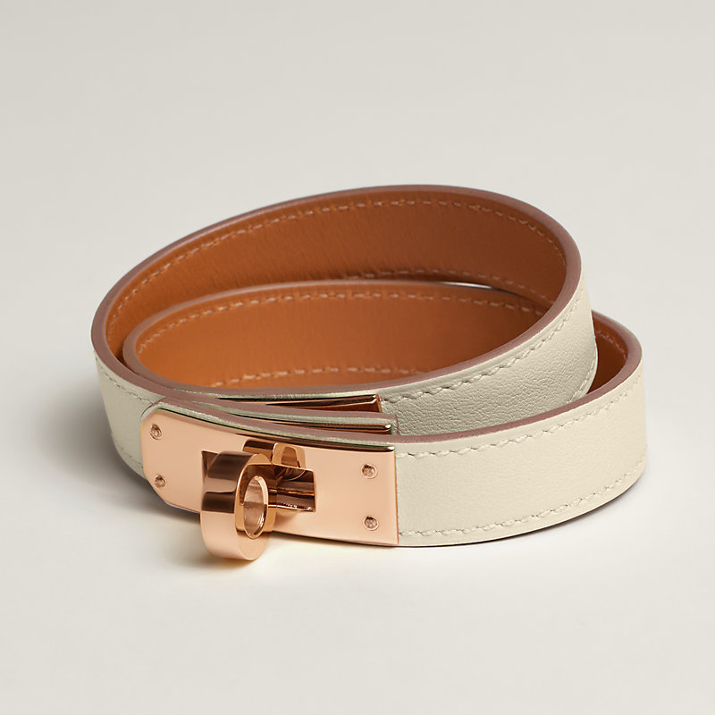レザーブレスレット 《ケリー》 ドゥブルトゥール | Hermès