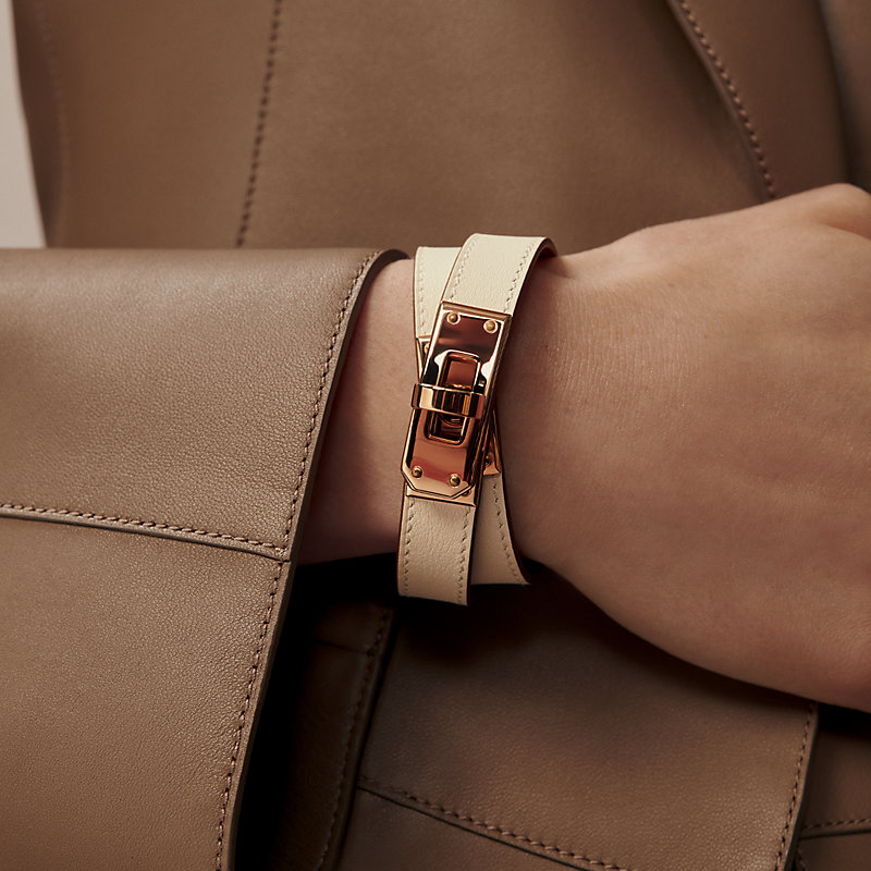 レザーブレスレット 《ケリー・ツイスト》 PM | Hermès