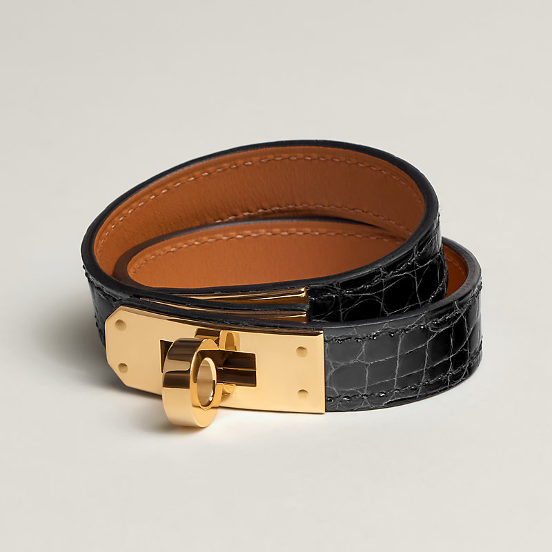 レザーブレスレット 《ケリー》 ドゥブルトゥール | Hermès - エルメス