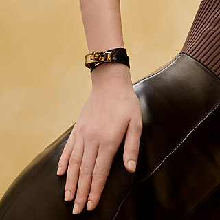 レザーブレスレット 《ケリー》 ドゥブルトゥール | Hermès - エルメス