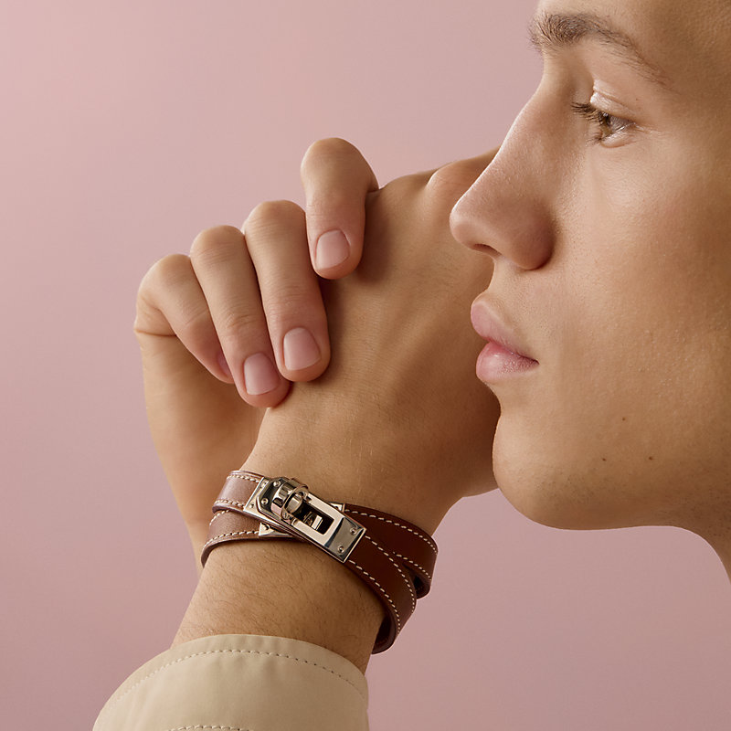 レザーブレスレット 《ケリー》 ドゥブルトゥール | Hermès - エルメス