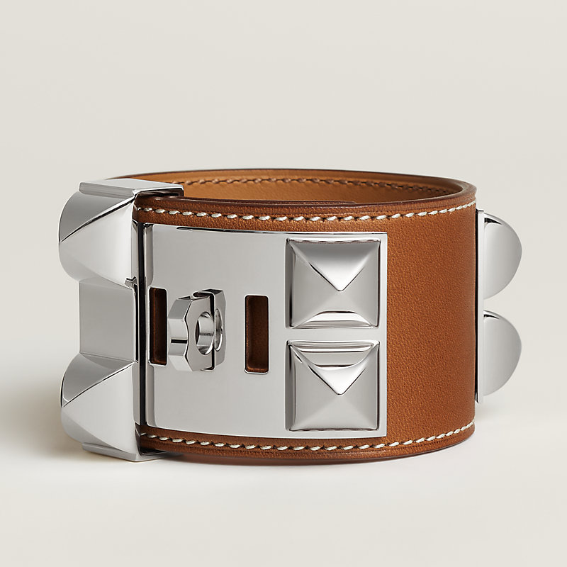 HERMES レザー ブレスレット コリエ・ド・シアン 黒 aq10593 HERMES エルメス レザーブレスレット コリエドシアン 48 ブラック