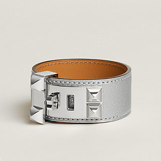 エルメスHERMES レザーブレスレット コリエ・ド・シアン24 ナタ・PG金具 レザーブレスレット-《コリエ・