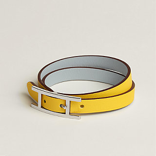 レザーブレスレット 《ビーアピ》 ドゥブルトゥール | Hermès