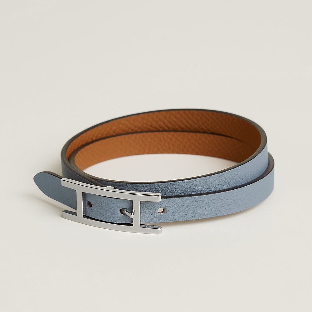 レザーブレスレット 《ビーアピ》 ドゥブルトゥール | Hermès