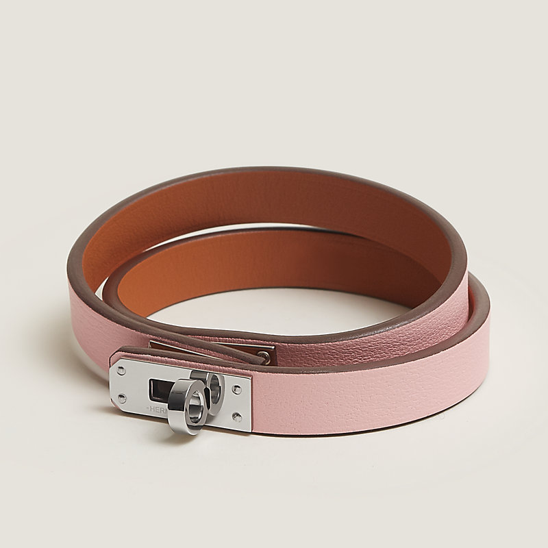 HERMES レザーブレスレット　ミニ・ケリー　ドゥブルトゥール レザーブレスレット 《ミニ・ケリー》 ドゥブルトゥール