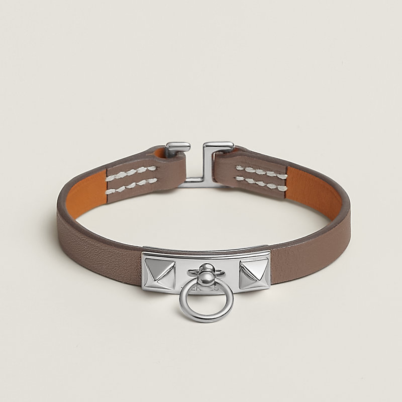 HERMES レザーブレスレット リヴァル　エトゥープ レザーブレスレット 《ミニ・リヴァル》 | Hermès - エルメス-公式サイト