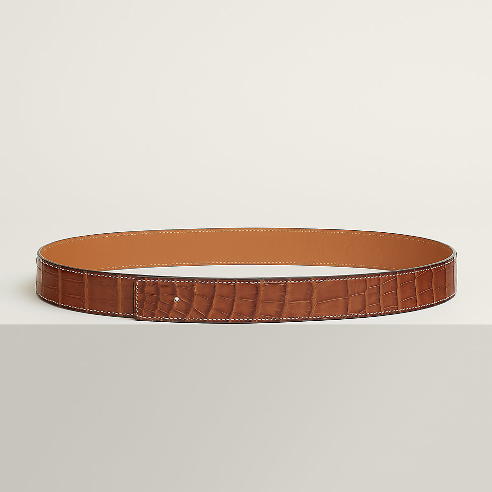 HERMES 革ベルト Hermes Mini Belt - 2 sided(Black/Orange) by Hermes - Pickle