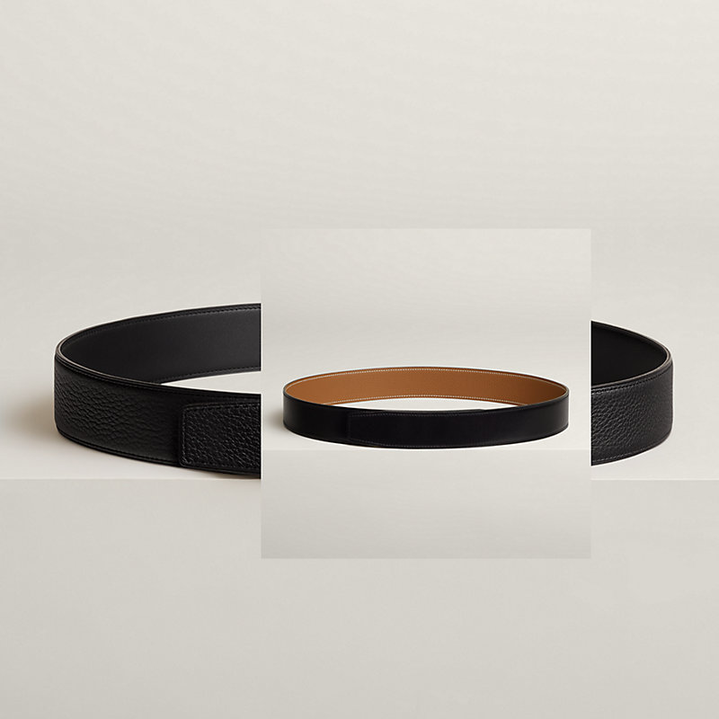【Noir & Orange × G金具】HERMES Ancre リバーシブルベルト HERMES （新品・未使用品）エルメス シェーヌダンクル アンクル
