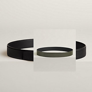 HERMES ベージュレザー ベルト 80 ベルトバックル 《エキパージュ》 & レザーベルト 38 mm
