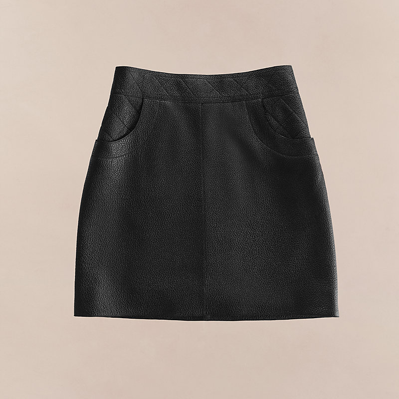 レザーミニスカート-
