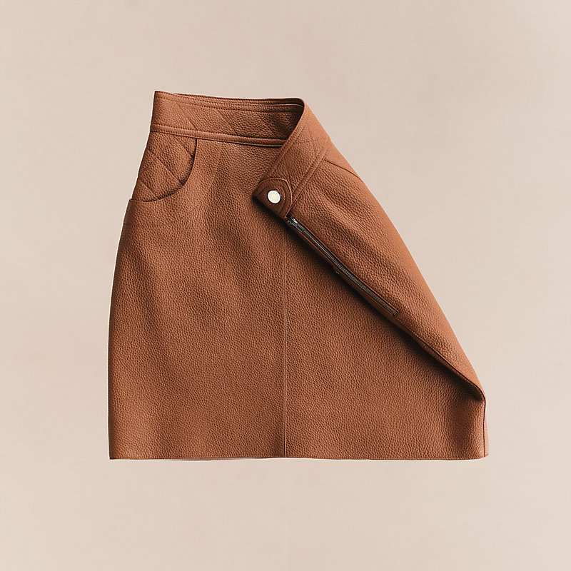 レザーミニスカート キルティングディテール | Hermès