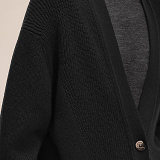 エルメス ゴルチエ期 ロングカーディガン シルク カシミア バイ