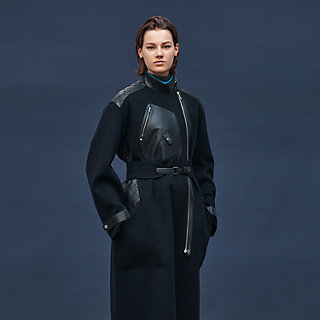 ロングコート ミックスマテリアル | Hermès - エルメス-公式サイト
