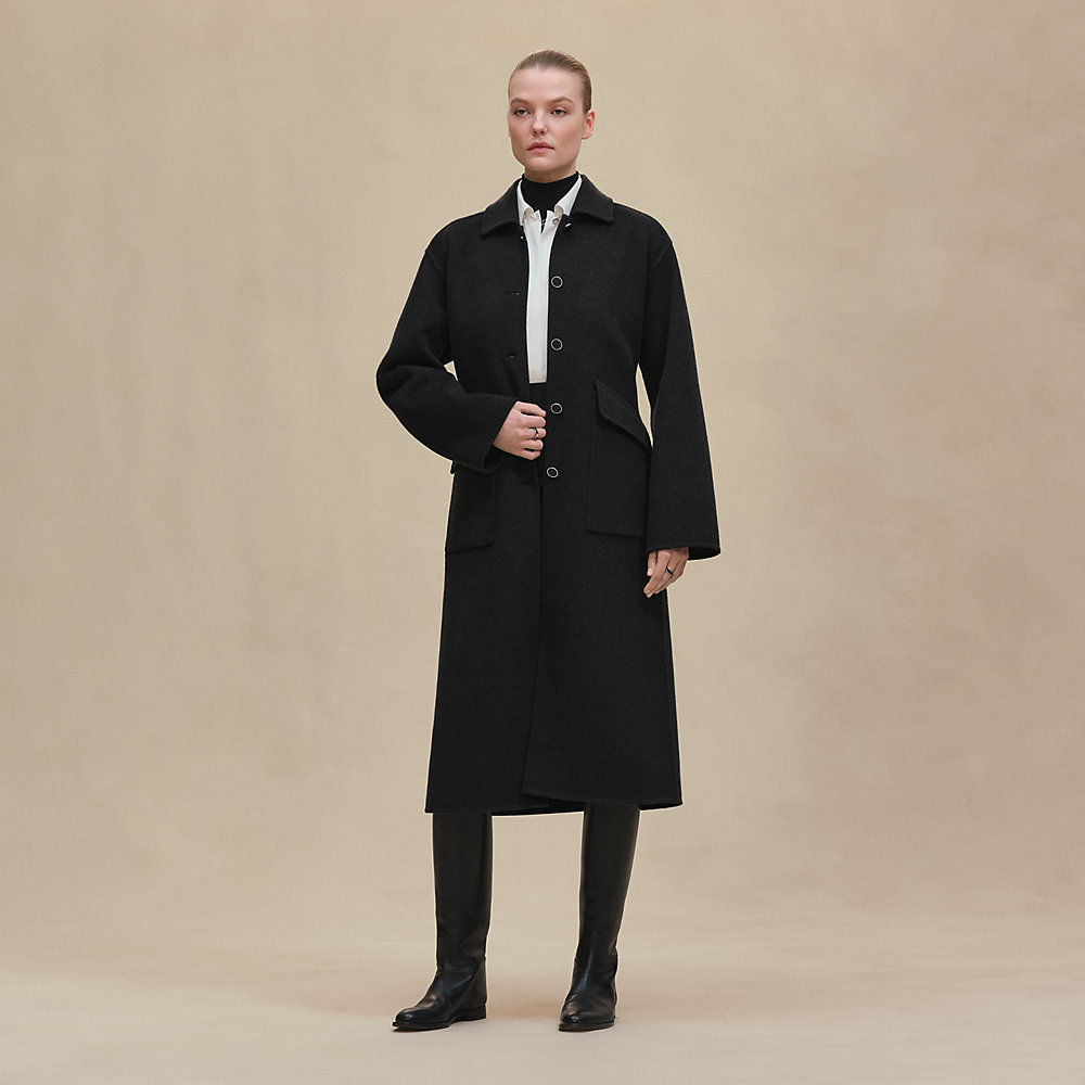 ロングジャケット - グレー | Hermès - エルメス-公式サイト