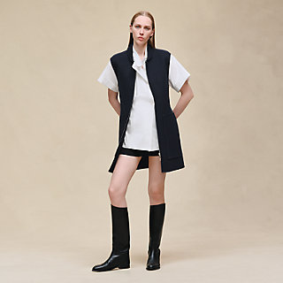 【ドンドン見直し】未使用品★正規品 HERMES エルメス 2022年 ROBE PORTEFEUILLE レザー使い ロング丈 ジレベスト／ワンピース 紺 40 フランス製 タグ付 楽天市場】【ドンドン見直し】未使用品☆正規品 HERMES エルメス 2022