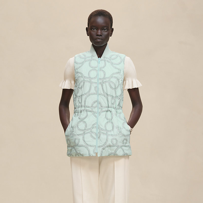 ロングジレ リバーシブル 《パルフロワ・リミックス》プリント