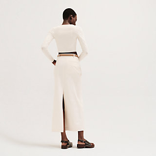 エルメス HERMES スカート タイト ロング ロングスカート - ホワイト | Hermès - エルメス-公式サイト