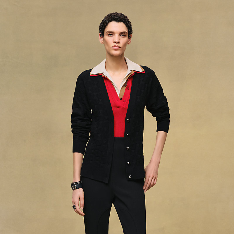 ロングスリーブカーディガン 《メドール》モチーフ | Hermès