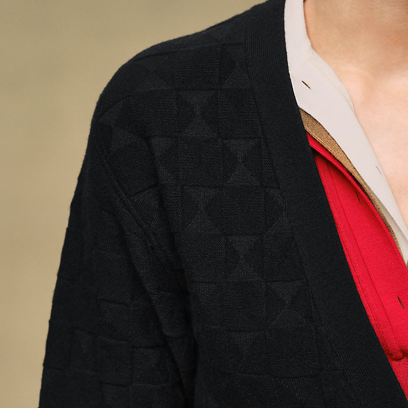 ロングスリーブカーディガン 《メドール》モチーフ | Hermès