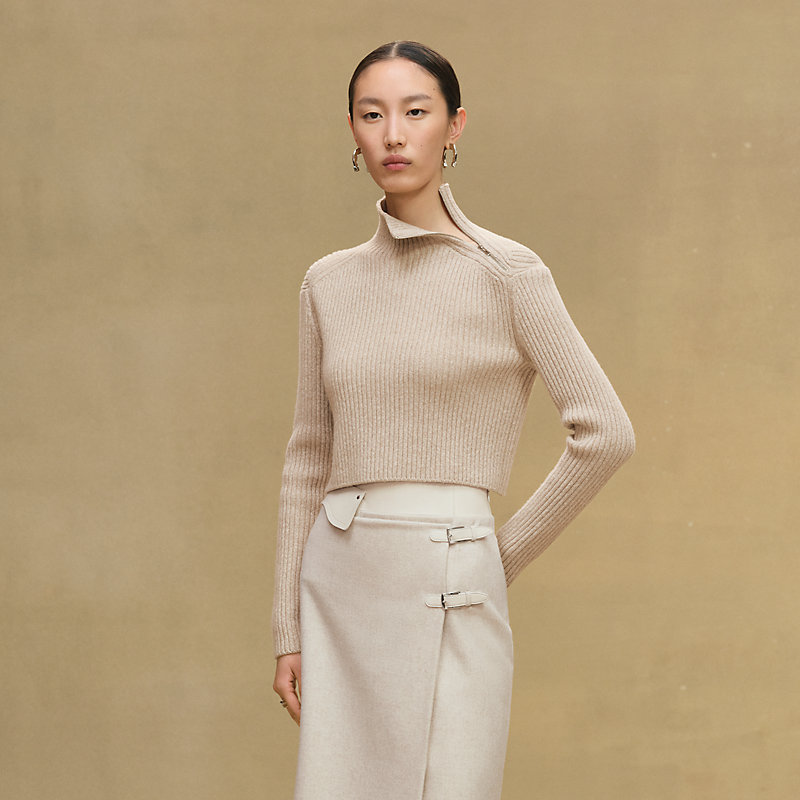 ロングスリーブクロップドニット | Hermès - エルメス-公式サイト