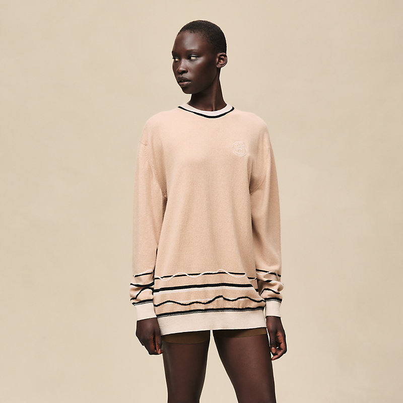 ロングスリーブスウェットニット チュニックスタイル 《エクスリブリス