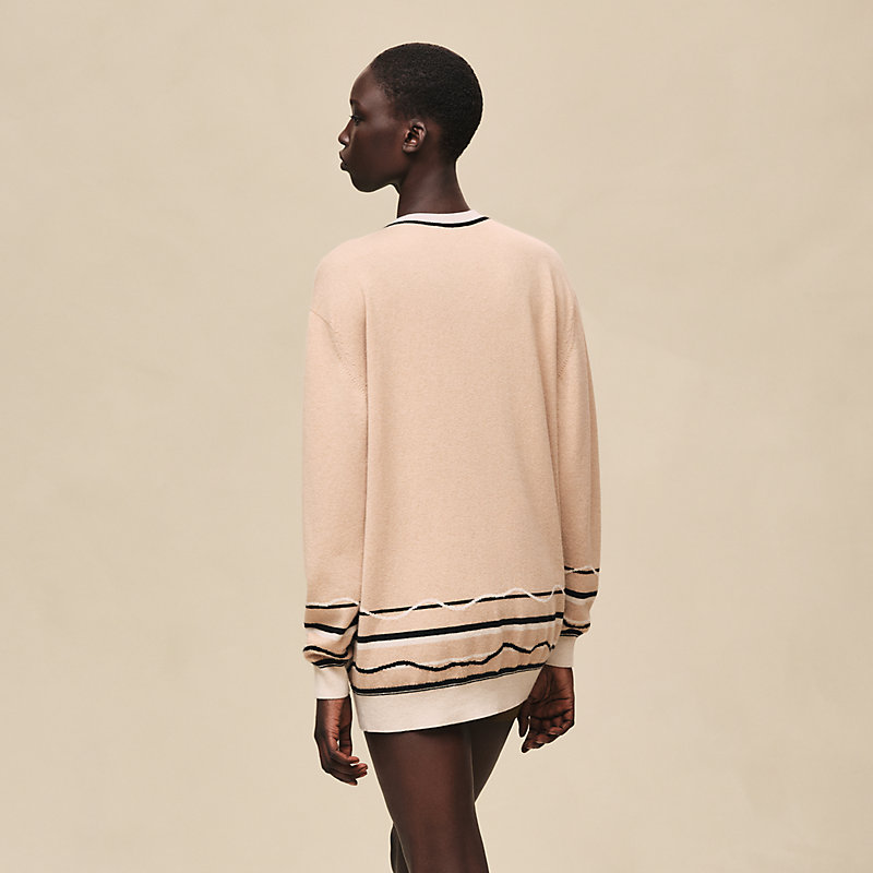 ロングスリーブスウェットニット チュニックスタイル 《エクスリブリス