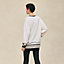 ロングスリーブスウェットニット チュニックスタイル 《エクスリブリス》モチーフ, イメージ: 着用例, worn, ビュー3の5